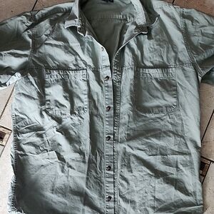 Patagonia Men's Sage Button Down Cotton Shirt Large